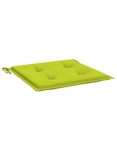Cuscini per Sedia 6 pz Verde Brillante 50x50x3cm Tessuto Oxford 2