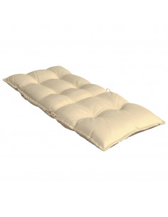 Cuscini per Sedia con Schienale Alto 4 pz Beige Tessuto Oxford 2