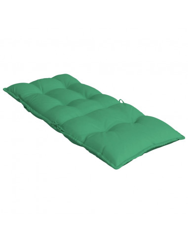 Cuscini per Sedia con Schienale Alto 4 pz Verde Tessuto Oxford