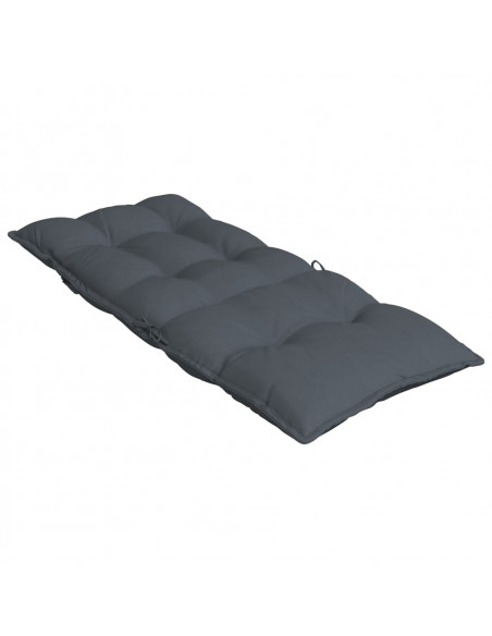 Cuscini per Sedia Schienale Alto 2 pz Antracite Tessuto Oxford