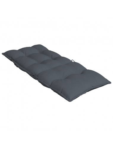 Cuscini per Sedia Schienale Alto 4 pz Antracite Tessuto Oxford