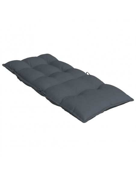 Cuscini per Sedia Schienale Alto 6 pz Antracite Tessuto Oxford