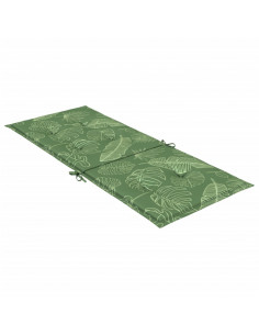 Cuscini per Sedia Schienale Alto 6 pz Motivo Foglie in Tessuto