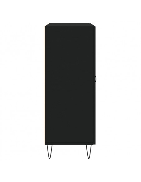 Credenza Nera 69,5x34x90 cm in Legno Multistrato