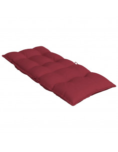 Cuscini Sedia con Schienale Alto 4 pz Rosso Vino Tessuto Oxford 2