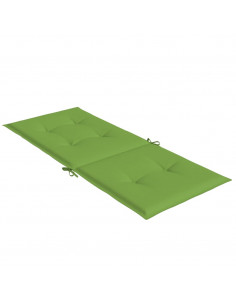 Cuscini Sedia Schiena Alta 4 VerdeMélange 120x50x4 Tessuto 2