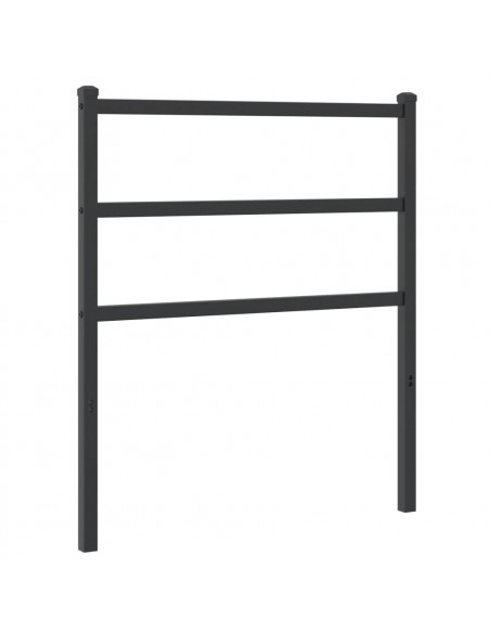 Testiera in Metallo Nero 80 cm