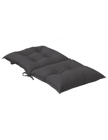 Cuscini Sedia Schiena Bassa 6 pz Antracite Mélange 100x50x7 cm