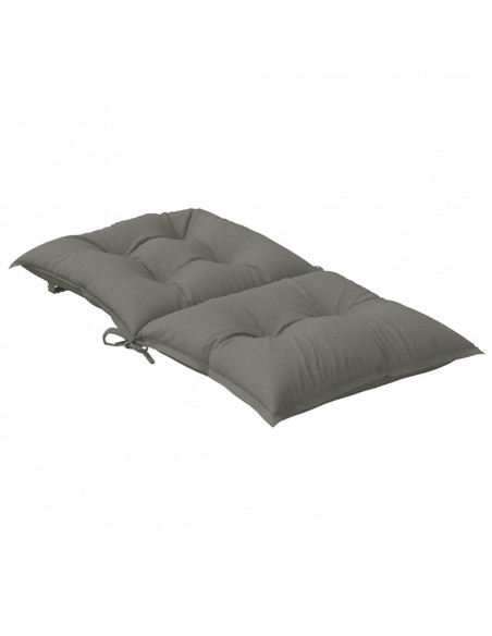 Cuscini Sedia Schiena Bassa 6 pz Grigio Mélange 100x50x7 cm