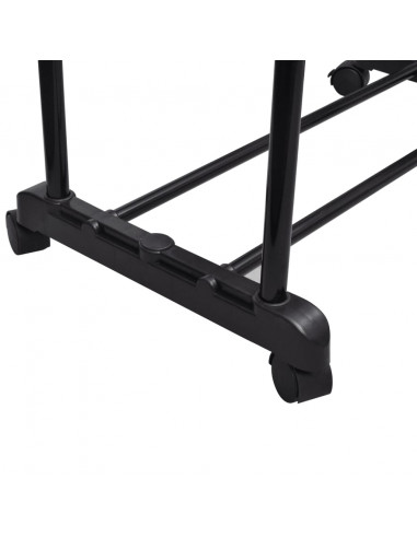 Appendiabiti Regolabile 4 Ruote 2 Aste Appendini