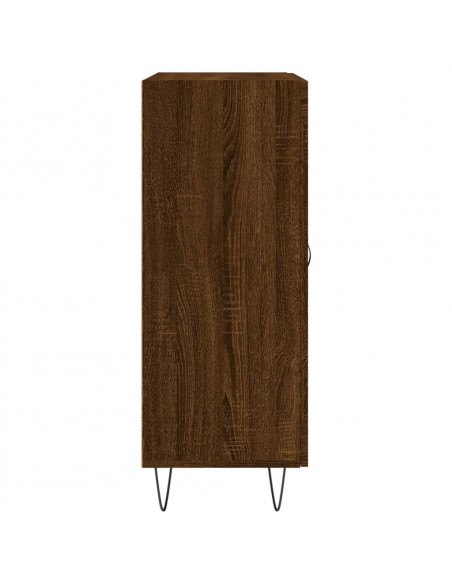 Credenza Rovere Marrone 69,5x34x90 cm in Legno Multistrato
