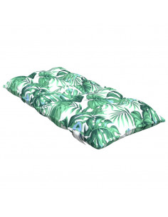 Cuscini Sedia Schienale Basso 6 pz Motivo Foglie Tessuto Oxford 2