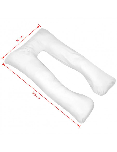Cuscino di Gravidanza 90x145 cm Bianco
