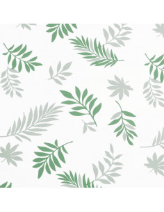 Cuscino Panca da Giardino Motivo a Foglie 200x50x7 cm Tessuto 2