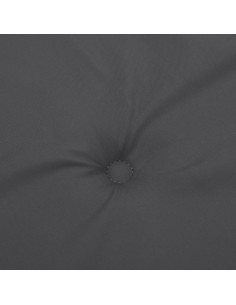 Cuscino Panca Giardino Antracite Mélange 150x50x7 cm Tessuto