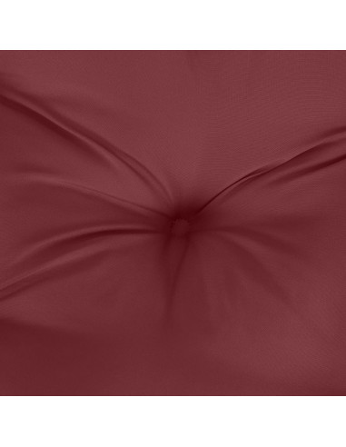 Cuscino Panca Giardino Rosso Vino Mélange 100x50x7 cm Tessuto