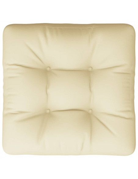 Cuscino per Divano Pallet Crema 60x60x12 cm