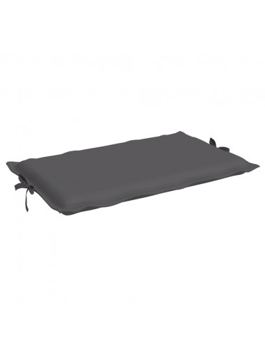 Cuscino per Lettino Antracite 186x58x3 cm in Tessuto Oxford