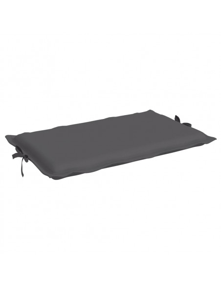 Cuscino per Lettino Antracite 186x58x3 cm in Tessuto Oxford