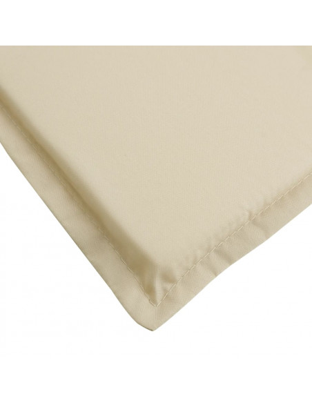 Cuscino per Lettino Beige 180x60x3 cm in Tessuto Oxford