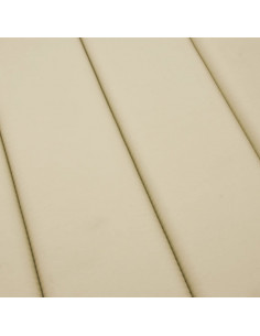 Cuscino per Lettino Beige 186x58x3 cm in Tessuto Oxford 2