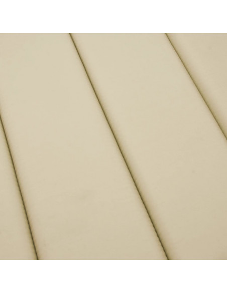Cuscino per Lettino Beige 186x58x3 cm in Tessuto Oxford