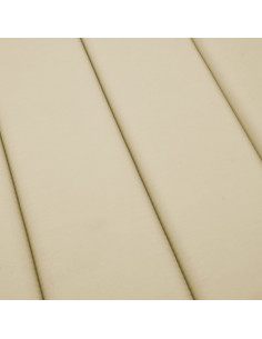 Cuscino per Lettino Beige 200x50x3 cm in Tessuto Oxford