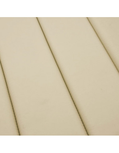 Cuscino per Lettino Beige 200x70x3 cm in Tessuto Oxford