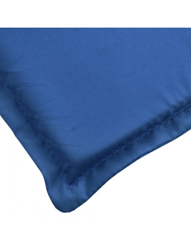 Cuscino per Lettino Blu Reale 180x60x4 cm in Tessuto Oxford