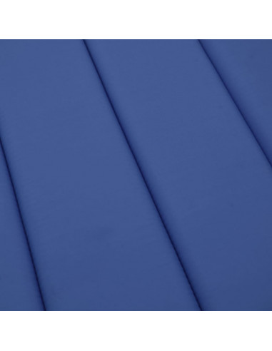 Cuscino per Lettino Blu Reale 186x58x3 cm in Tessuto Oxford