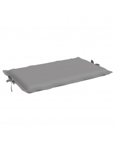 Cuscino per Lettino Grigio 186x58x3 cm in Tessuto Oxford
