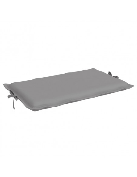 Cuscino per Lettino Grigio 186x58x3 cm in Tessuto Oxford