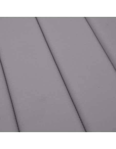 Cuscino per Lettino Grigio 200x50x3 cm in Tessuto Oxford