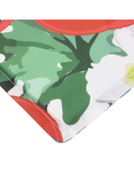 Cuscino per Lettino Multicolore 180x60x4 cm in Tessuto Oxford