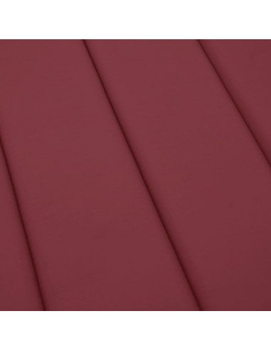 Cuscino per Lettino Rosso Vino 186x58x3 cm in Tessuto Oxford