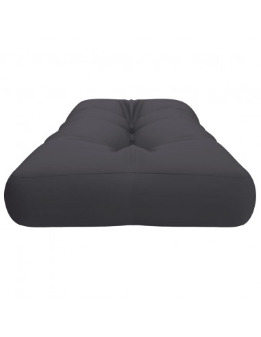 Cuscino per Pallet Antracite 120x40x12 cm in Tessuto