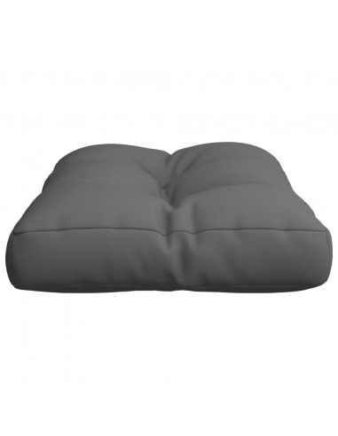 Cuscino per Pallet Antracite 60x40x12 cm in Tessuto