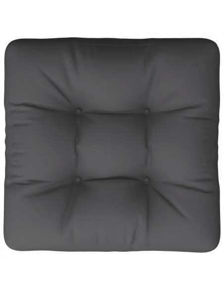 Cuscino per Pallet Antracite 60x61,5x10 cm in Tessuto