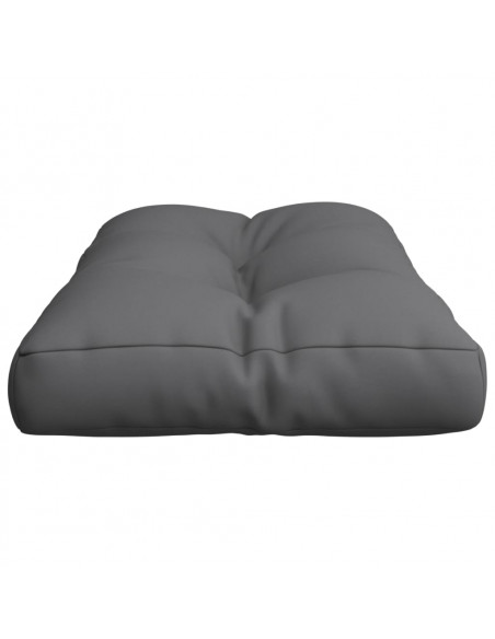 Cuscino per Pallet Antracite 70x40x12 cm in Tessuto