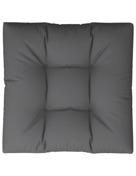 Cuscino per Pallet Antracite 70x70x12 cm in Tessuto