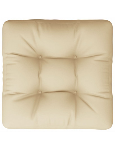 Cuscino per Pallet Beige 58x58x10 cm in Tessuto