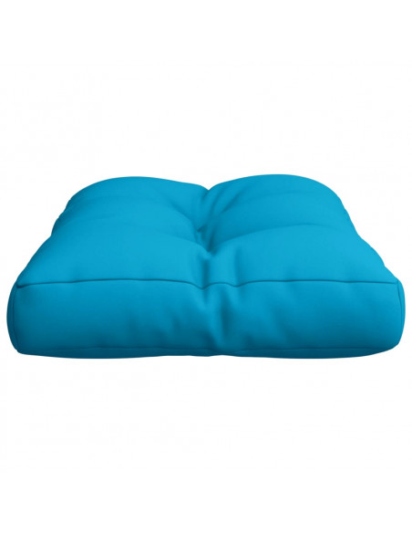 Cuscino per Pallet Blu Chiaro 50x40x12 cm in Tessuto
