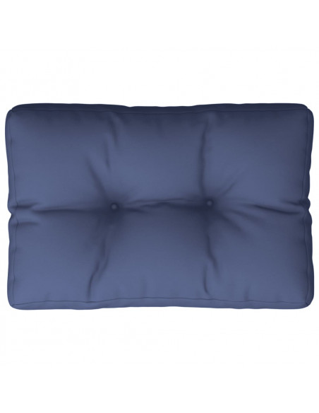 Cuscino per Pallet Blu Marino 60x40x12 cm in Tessuto