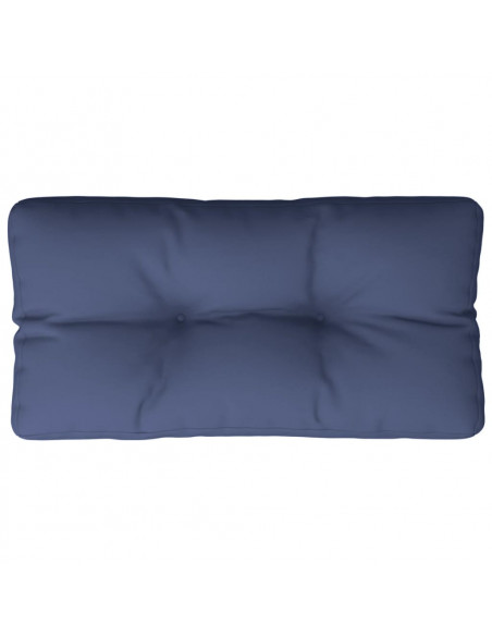 Cuscino per Pallet Blu Marino 80x40x12 cm in Tessuto
