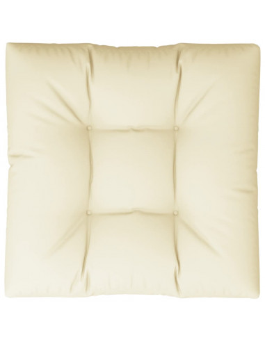 Cuscino per Pallet Crema 70x70x12 cm in Tessuto