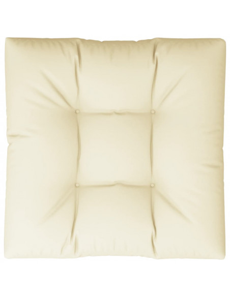 Cuscino per Pallet Crema 70x70x12 cm in Tessuto