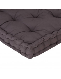 Cuscino per Pallet e Pavimento in Cotone 120x40x7 cm Antracite 2