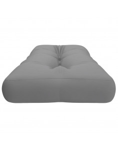 Cuscino per Pallet Grigio 120x40x12 cm in Tessuto 2