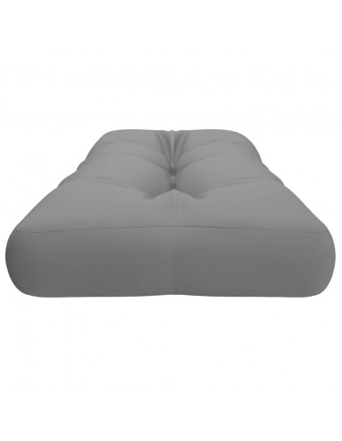 Cuscino per Pallet Grigio 120x40x12 cm in Tessuto