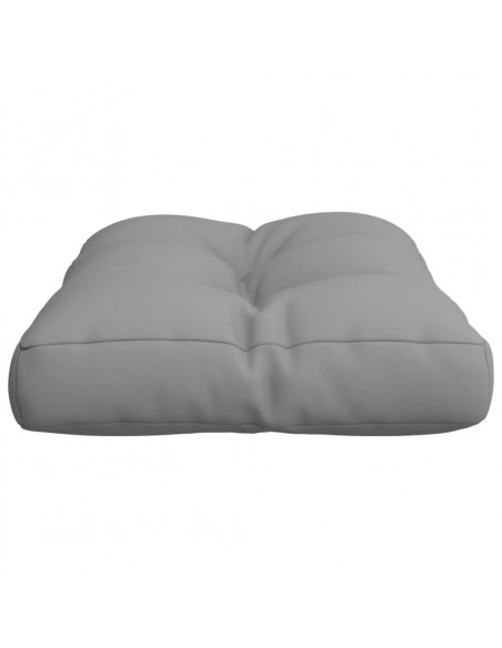 Cuscino per Pallet Grigio 50x40x12 cm in Tessuto
